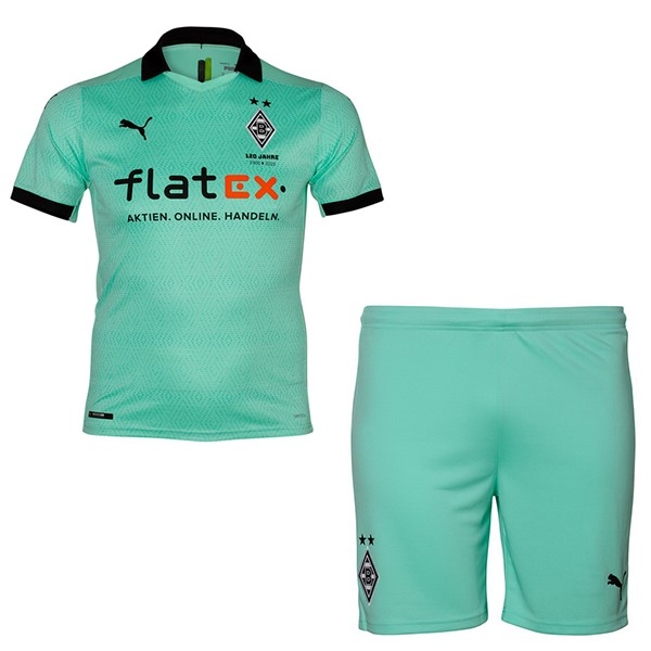 Camiseta Borussia Mönchengladbach Replica Tercera Ropa Niños 2020/21 Verde